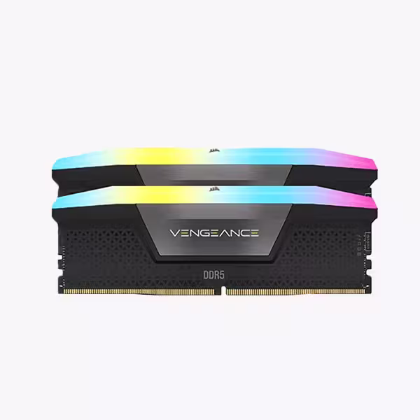 رم دسکتاپ DDR5 کورسیر مدل Vengeance RGB  ظرفیت 64 گیگابایت دو کاناله 5200مگاهرتز CL36